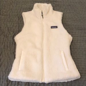 Patagonia White Fleece Vest - size S